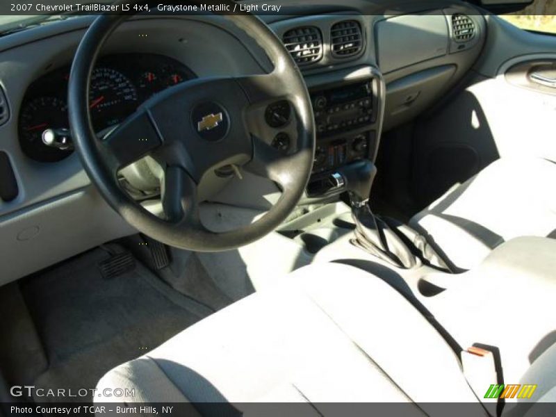 Graystone Metallic / Light Gray 2007 Chevrolet TrailBlazer LS 4x4