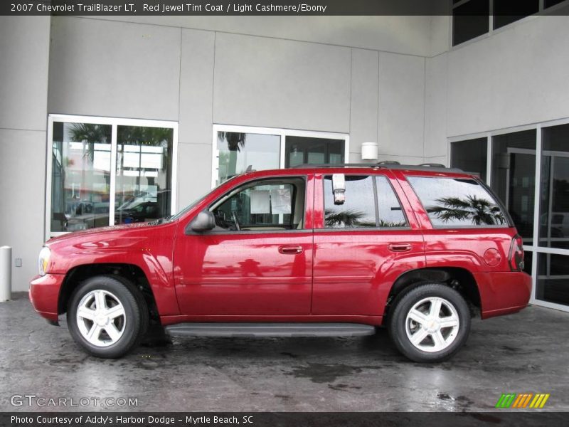 Red Jewel Tint Coat / Light Cashmere/Ebony 2007 Chevrolet TrailBlazer LT