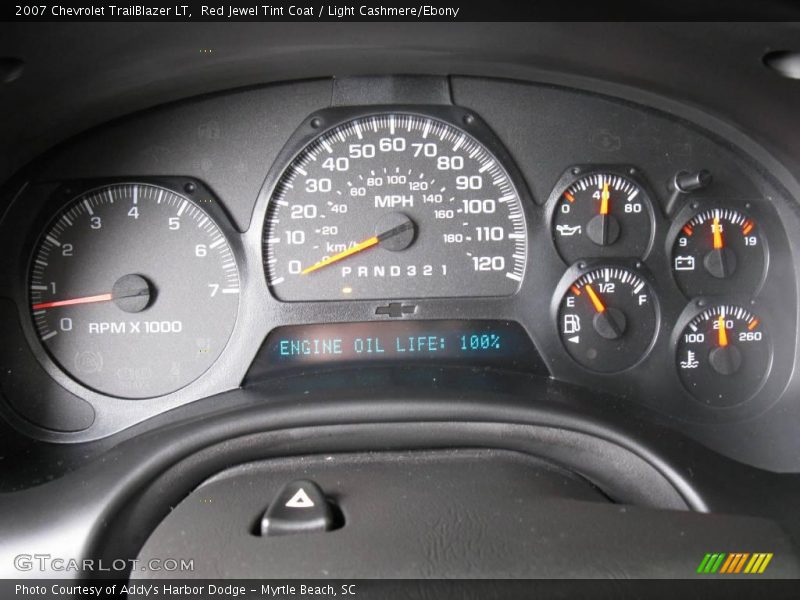 Red Jewel Tint Coat / Light Cashmere/Ebony 2007 Chevrolet TrailBlazer LT