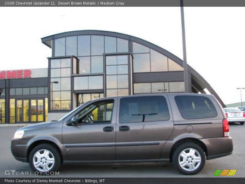 Desert Brown Metallic / Medium Gray 2008 Chevrolet Uplander LS