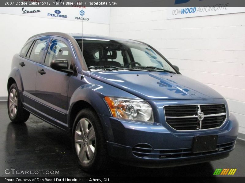 Marine Blue Pearl / Pastel Slate Gray 2007 Dodge Caliber SXT