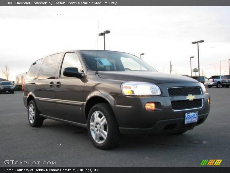 Desert Brown Metallic / Medium Gray 2008 Chevrolet Uplander LS