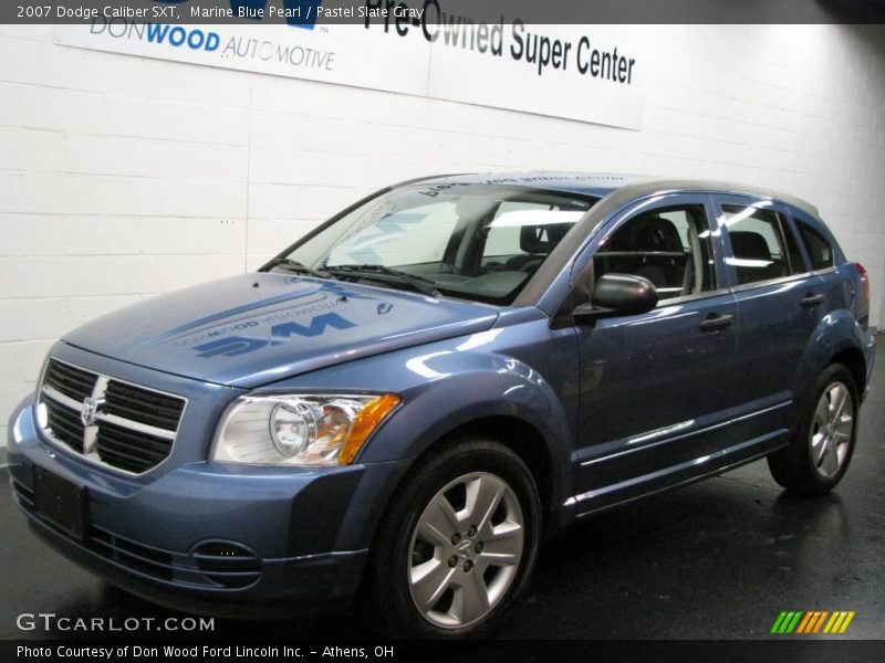 Marine Blue Pearl / Pastel Slate Gray 2007 Dodge Caliber SXT