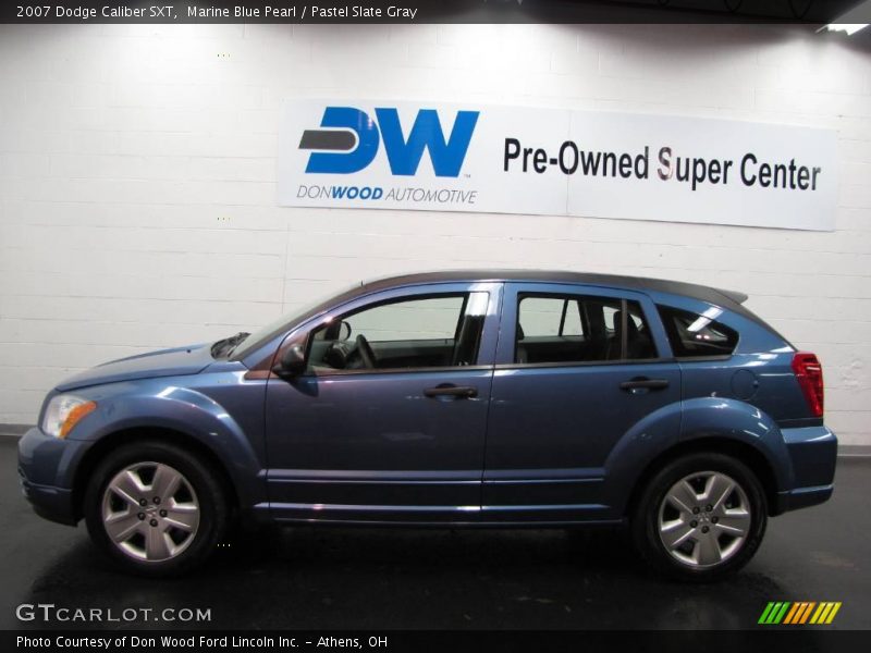 Marine Blue Pearl / Pastel Slate Gray 2007 Dodge Caliber SXT