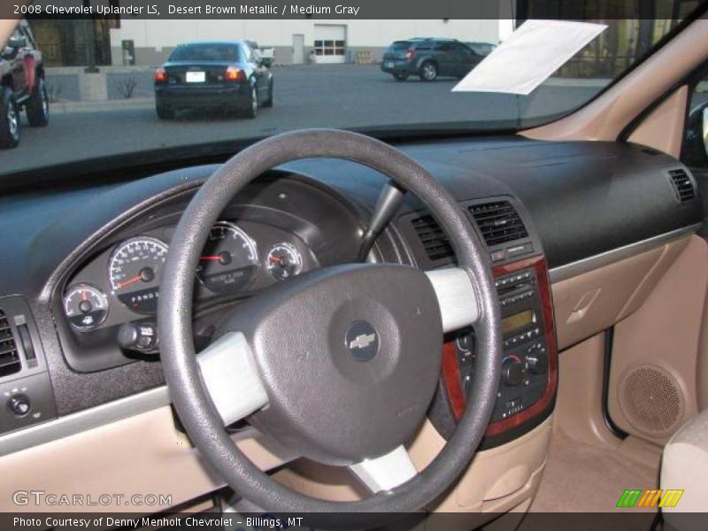 Desert Brown Metallic / Medium Gray 2008 Chevrolet Uplander LS