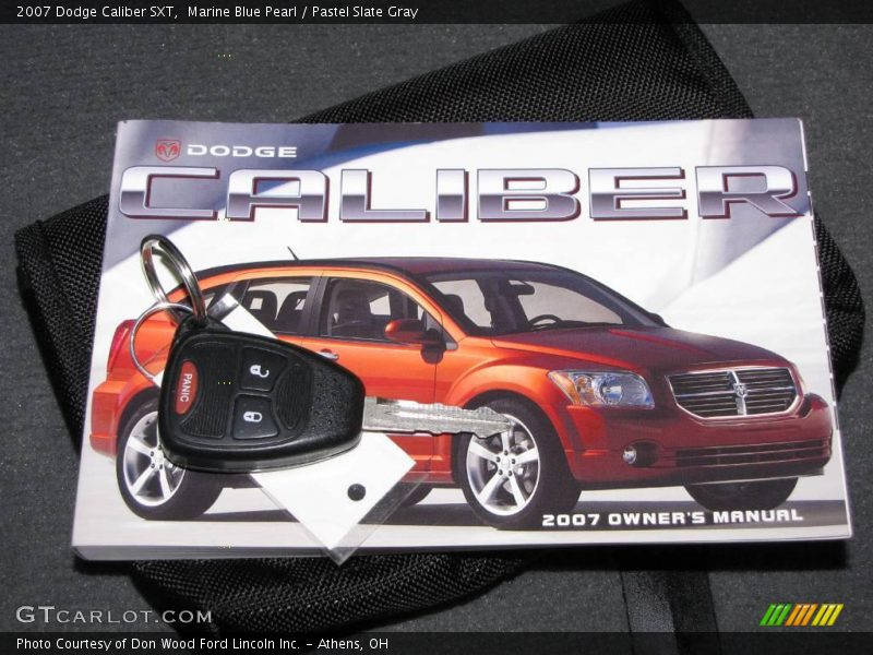 Marine Blue Pearl / Pastel Slate Gray 2007 Dodge Caliber SXT