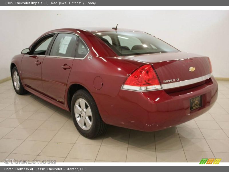 Red Jewel Tintcoat / Ebony 2009 Chevrolet Impala LT