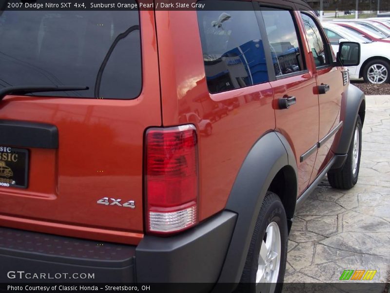 Sunburst Orange Pearl / Dark Slate Gray 2007 Dodge Nitro SXT 4x4