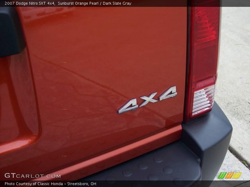 Sunburst Orange Pearl / Dark Slate Gray 2007 Dodge Nitro SXT 4x4