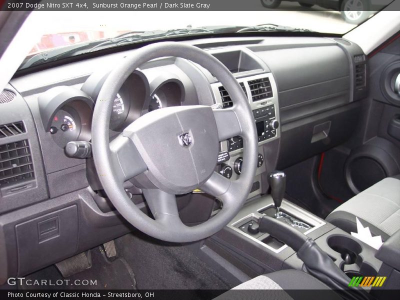 Sunburst Orange Pearl / Dark Slate Gray 2007 Dodge Nitro SXT 4x4