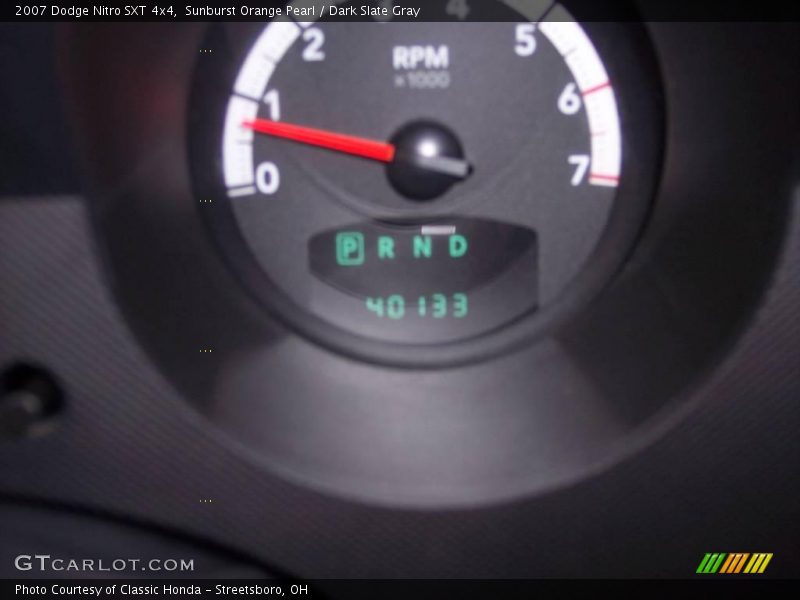 Sunburst Orange Pearl / Dark Slate Gray 2007 Dodge Nitro SXT 4x4