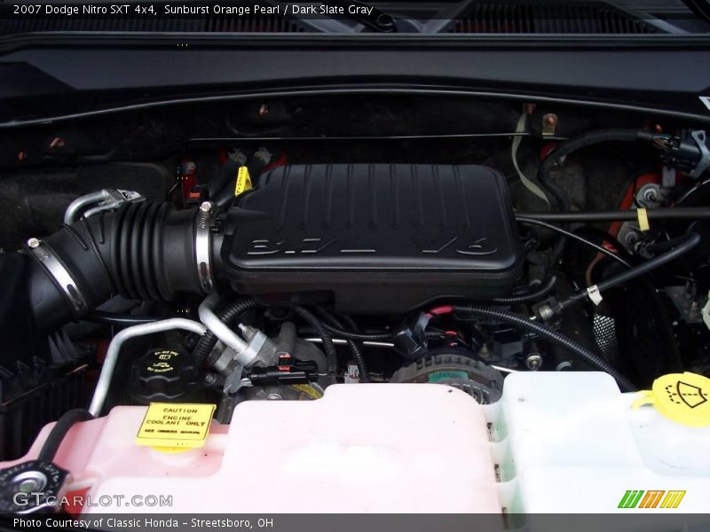 Sunburst Orange Pearl / Dark Slate Gray 2007 Dodge Nitro SXT 4x4