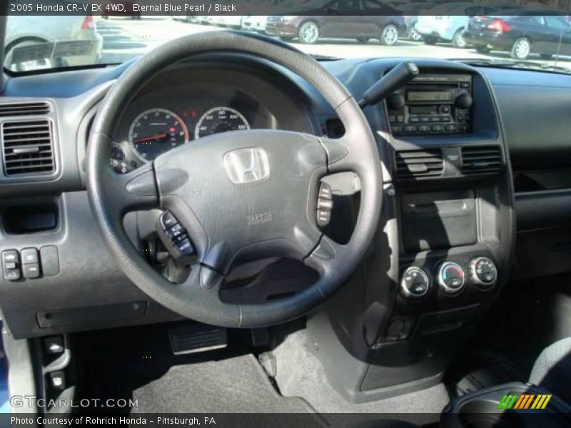 Eternal Blue Pearl / Black 2005 Honda CR-V EX 4WD