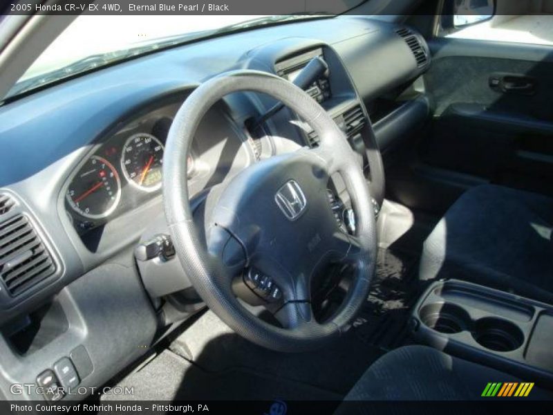 Eternal Blue Pearl / Black 2005 Honda CR-V EX 4WD
