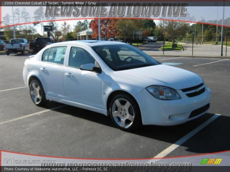 Summit White / Gray 2009 Chevrolet Cobalt LT Sedan