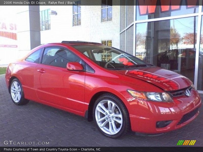 Rallye Red / Black 2006 Honda Civic EX Coupe