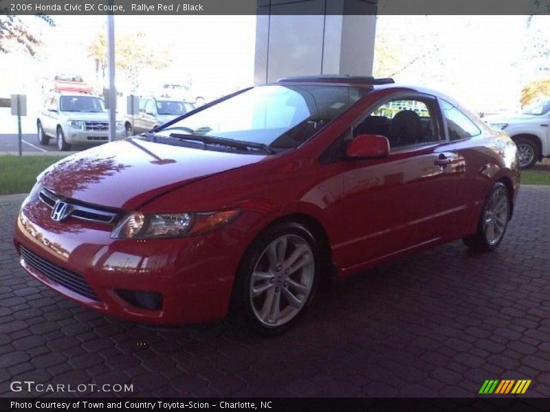 Rallye Red / Black 2006 Honda Civic EX Coupe