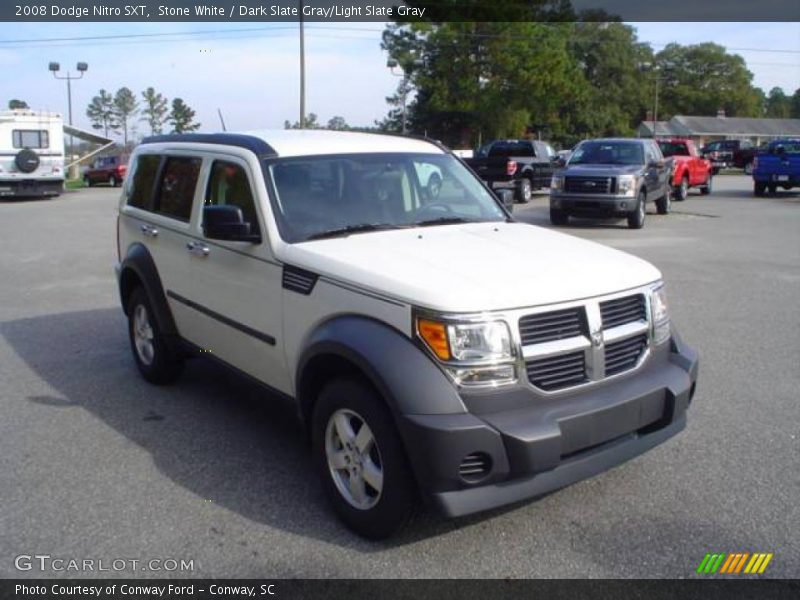 Stone White / Dark Slate Gray/Light Slate Gray 2008 Dodge Nitro SXT