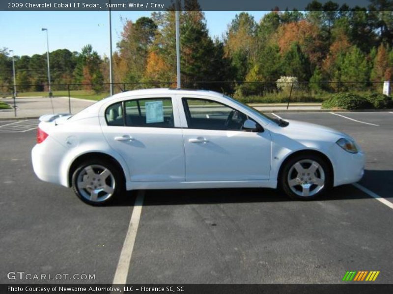 Summit White / Gray 2009 Chevrolet Cobalt LT Sedan
