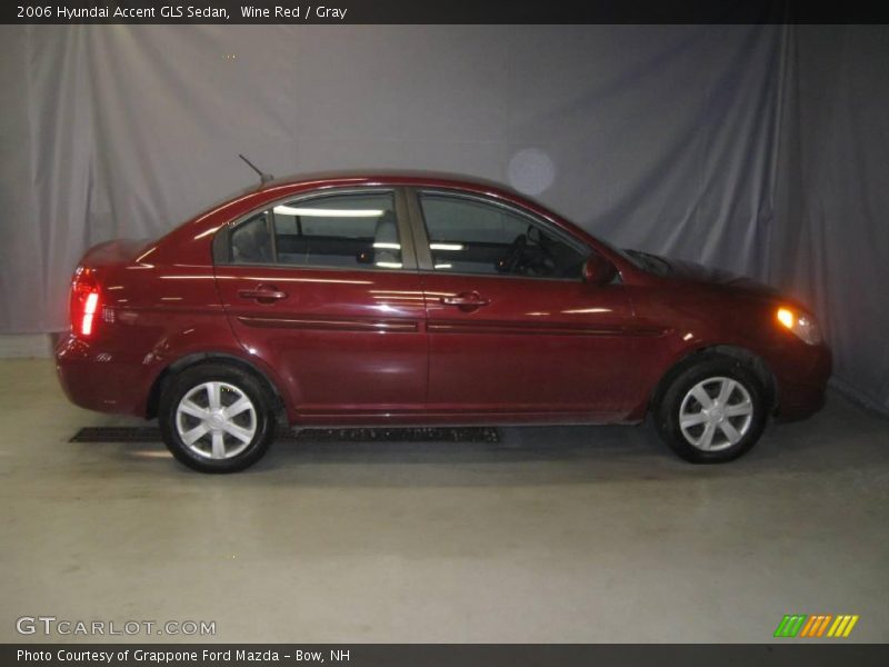 Wine Red / Gray 2006 Hyundai Accent GLS Sedan