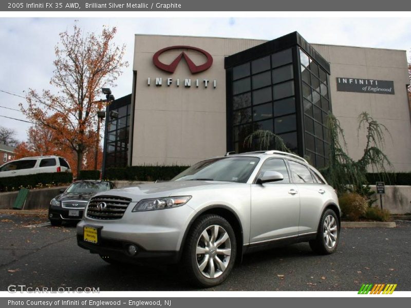 Brilliant Silver Metallic / Graphite 2005 Infiniti FX 35 AWD