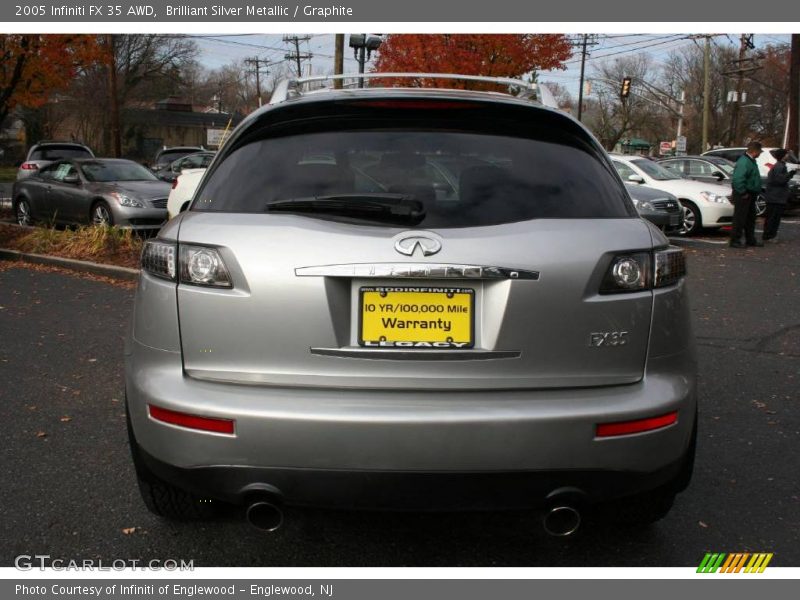 Brilliant Silver Metallic / Graphite 2005 Infiniti FX 35 AWD