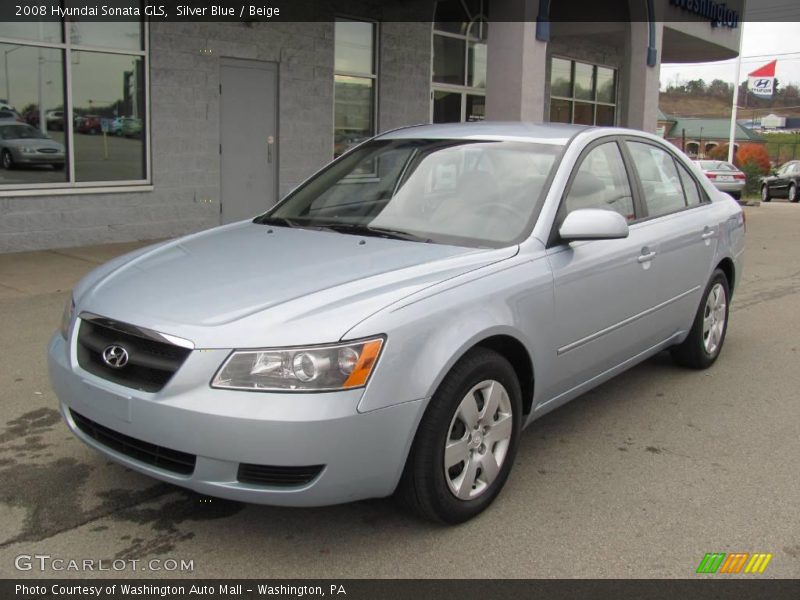 Silver Blue / Beige 2008 Hyundai Sonata GLS