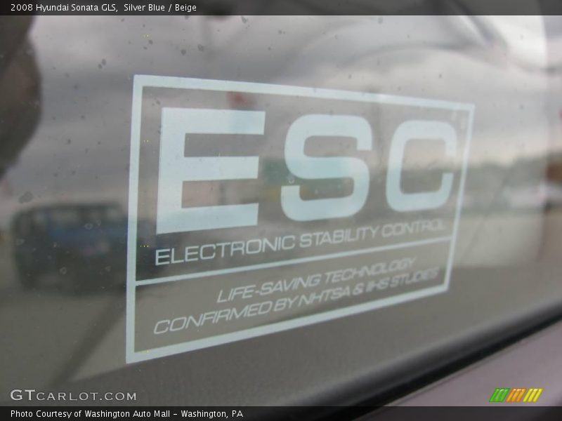 Silver Blue / Beige 2008 Hyundai Sonata GLS