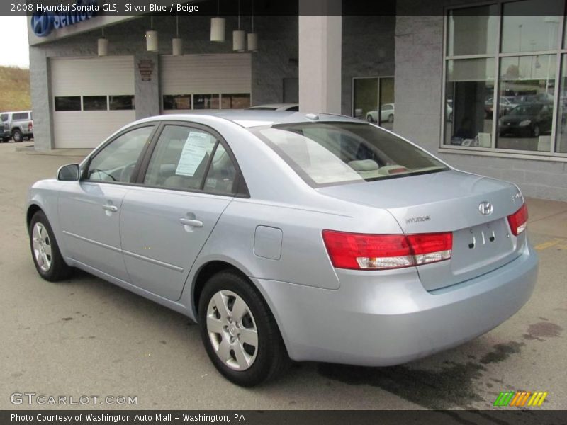 Silver Blue / Beige 2008 Hyundai Sonata GLS