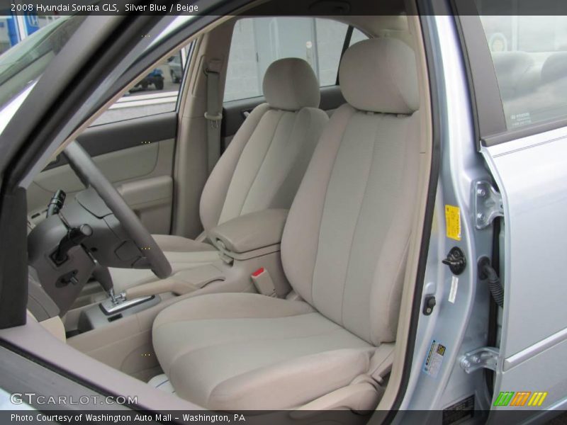 Silver Blue / Beige 2008 Hyundai Sonata GLS