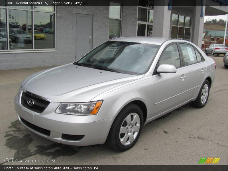 Bright Silver / Gray 2008 Hyundai Sonata GLS