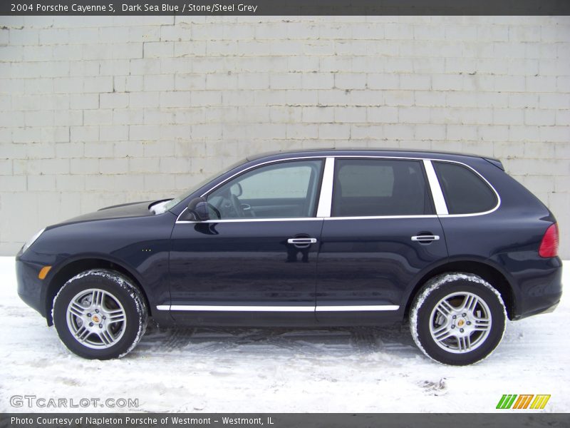 Dark Sea Blue / Stone/Steel Grey 2004 Porsche Cayenne S