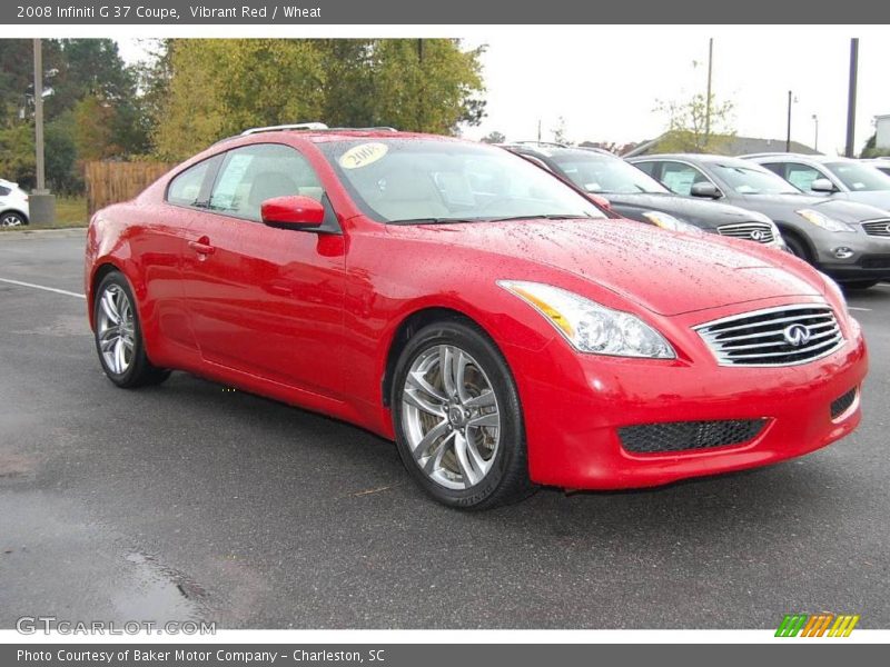 Vibrant Red / Wheat 2008 Infiniti G 37 Coupe