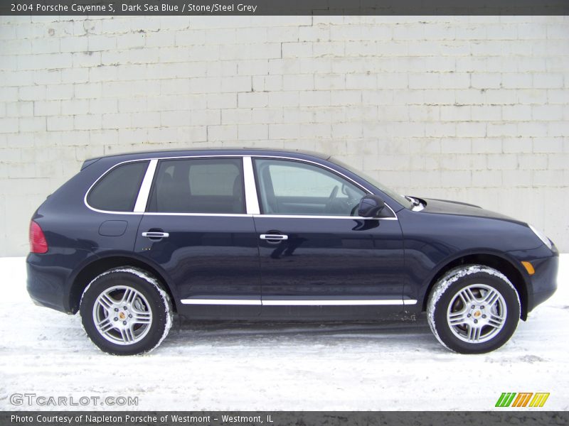 Dark Sea Blue / Stone/Steel Grey 2004 Porsche Cayenne S