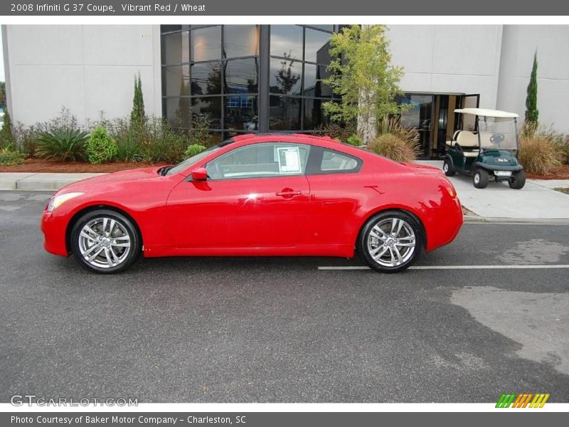 Vibrant Red / Wheat 2008 Infiniti G 37 Coupe