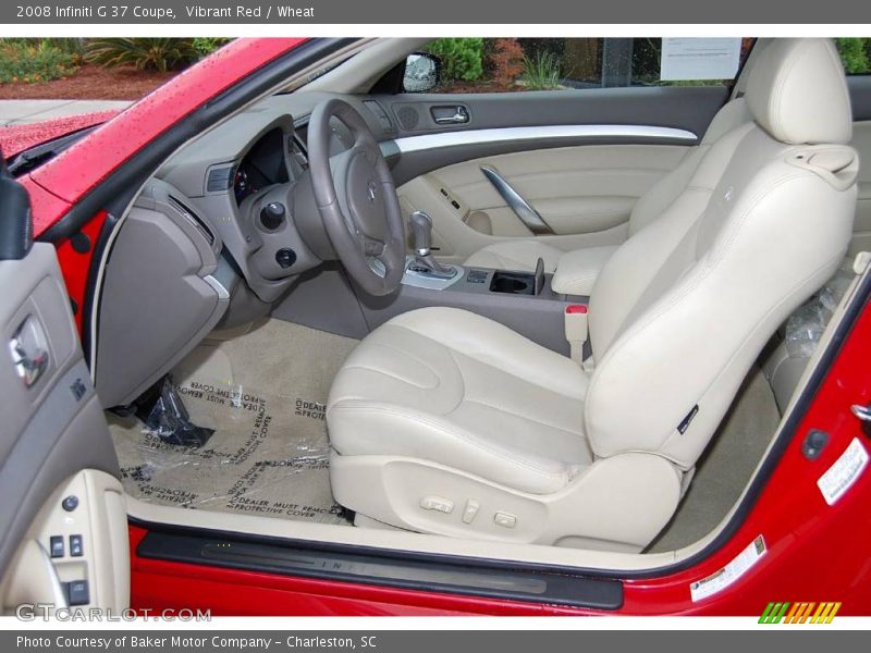 Vibrant Red / Wheat 2008 Infiniti G 37 Coupe