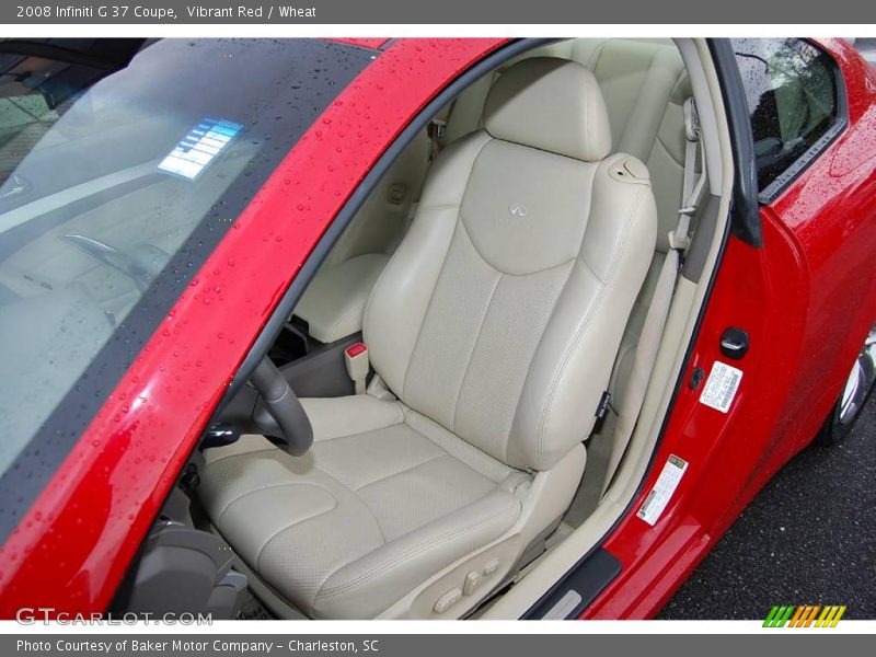 Vibrant Red / Wheat 2008 Infiniti G 37 Coupe