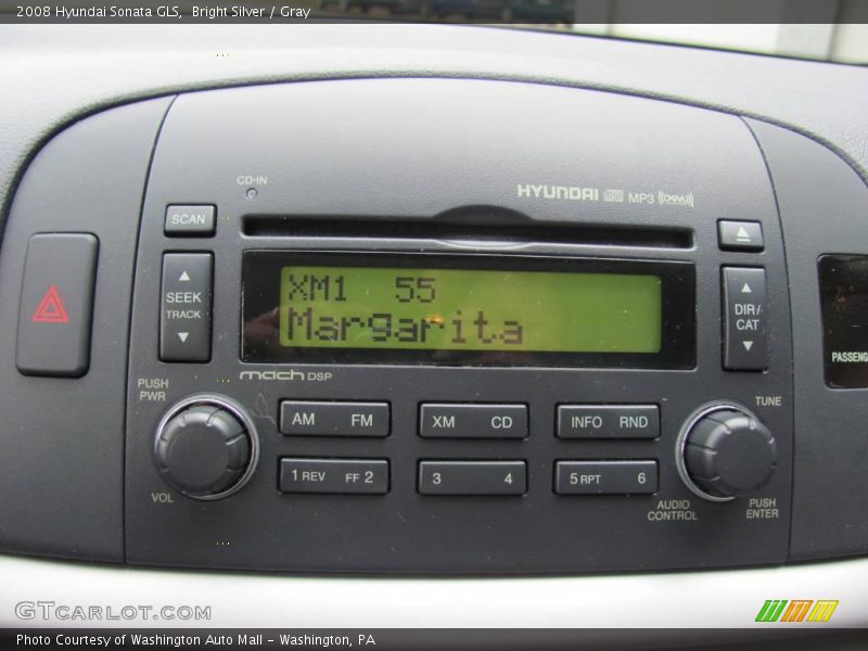 Bright Silver / Gray 2008 Hyundai Sonata GLS