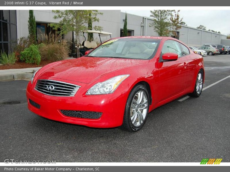 Vibrant Red / Wheat 2008 Infiniti G 37 Coupe