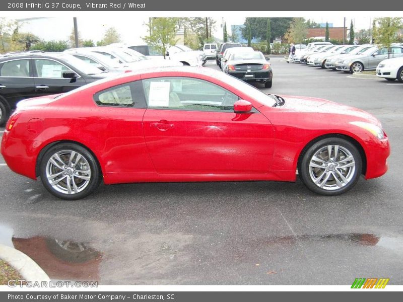 Vibrant Red / Wheat 2008 Infiniti G 37 Coupe