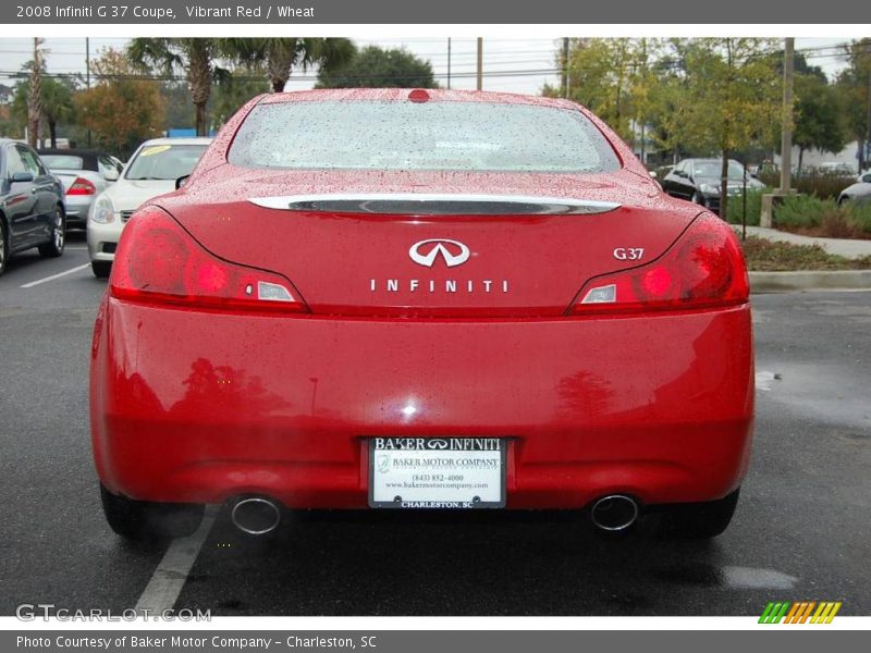 Vibrant Red / Wheat 2008 Infiniti G 37 Coupe