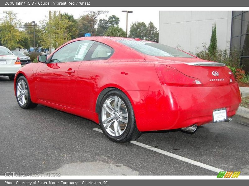 Vibrant Red / Wheat 2008 Infiniti G 37 Coupe