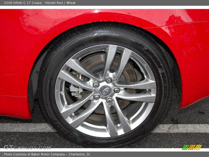Vibrant Red / Wheat 2008 Infiniti G 37 Coupe