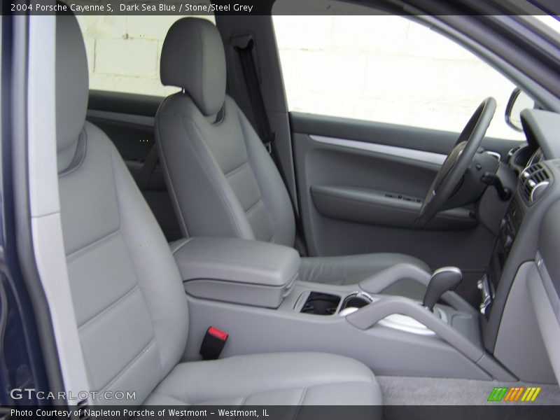 Dark Sea Blue / Stone/Steel Grey 2004 Porsche Cayenne S