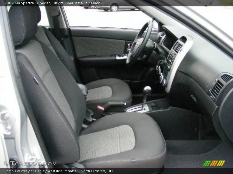 Bright Silver Metallic / Black 2009 Kia Spectra SX Sedan