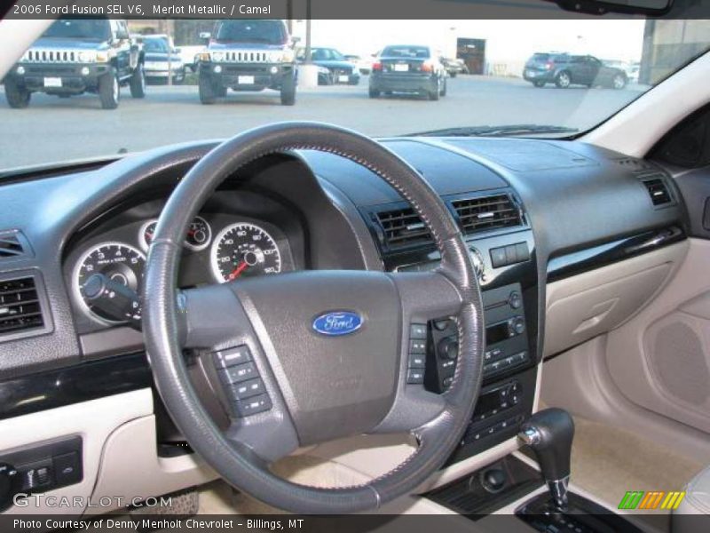 Merlot Metallic / Camel 2006 Ford Fusion SEL V6