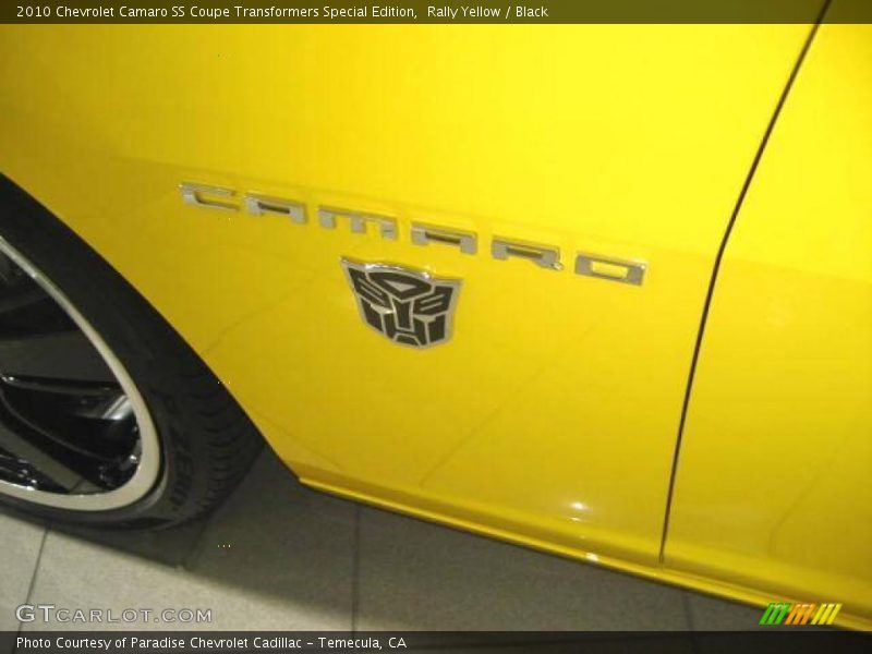 Rally Yellow / Black 2010 Chevrolet Camaro SS Coupe Transformers Special Edition