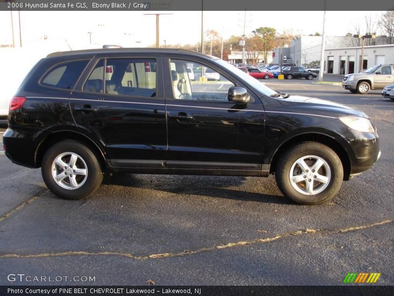 Ebony Black / Gray 2008 Hyundai Santa Fe GLS