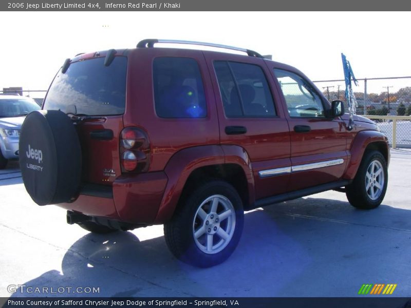 Inferno Red Pearl / Khaki 2006 Jeep Liberty Limited 4x4