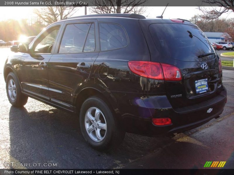 Ebony Black / Gray 2008 Hyundai Santa Fe GLS